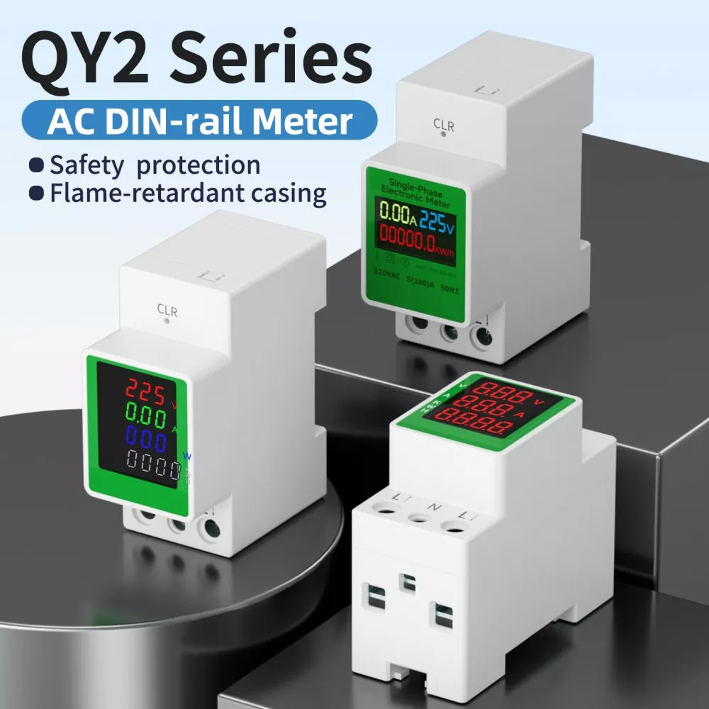 QY2 AC Din rel Meter