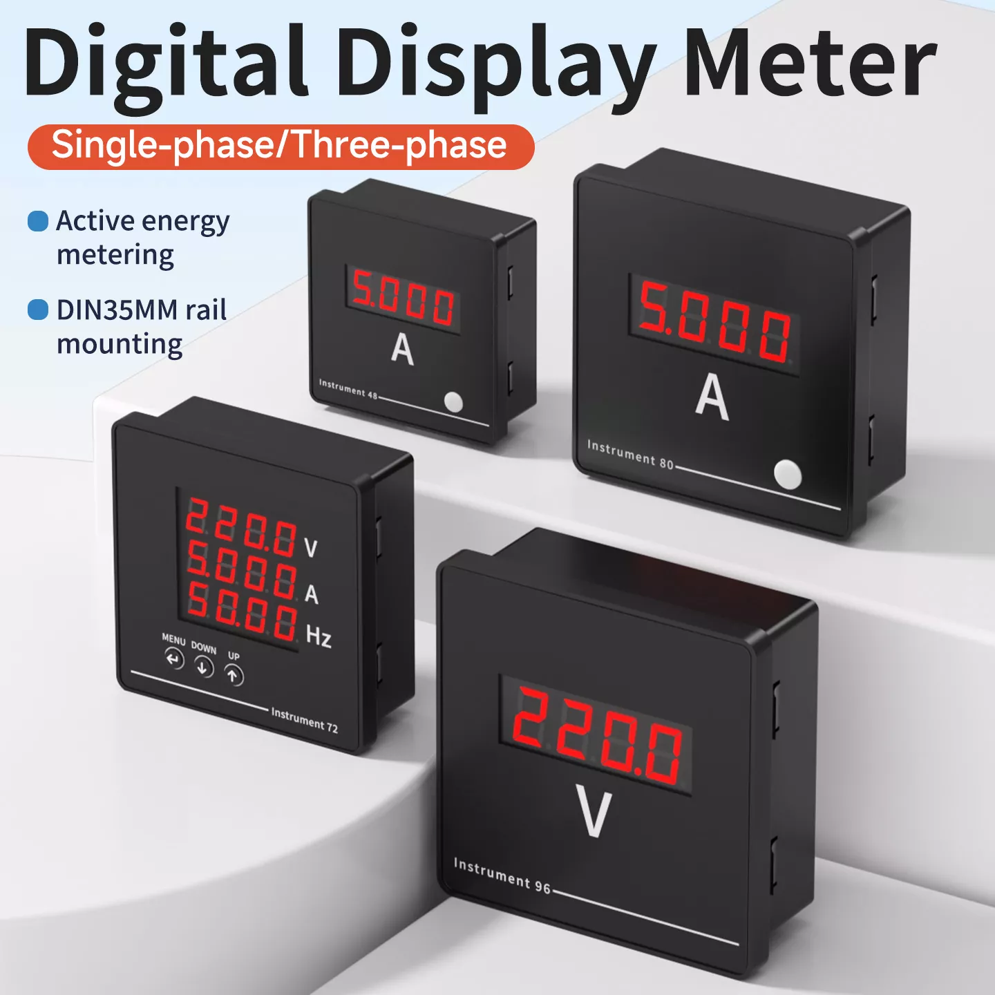 Meter AC Paparan Digital Tiga Fasa